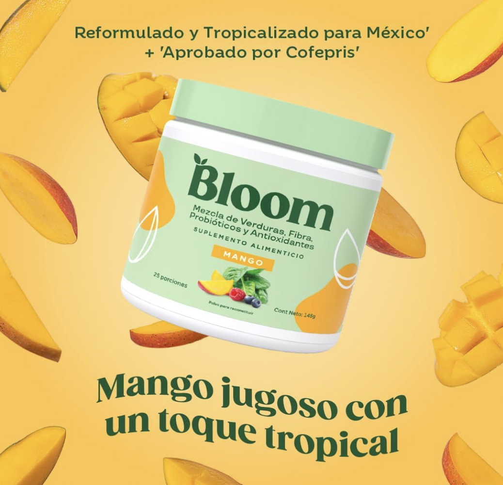 Mango jugoso con un toque tropical